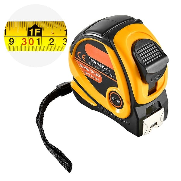 slide 2 of 11, UIMOSO Tape Measure 25 ft Length, Measuring Tape with Retractable, Imperial and Metric ft/m Dual-Scale 1PCS