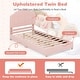 preview thumbnail 8 of 8, Costway Kids Twin Platform Bed Frame Upholstered Twin Size Bed with