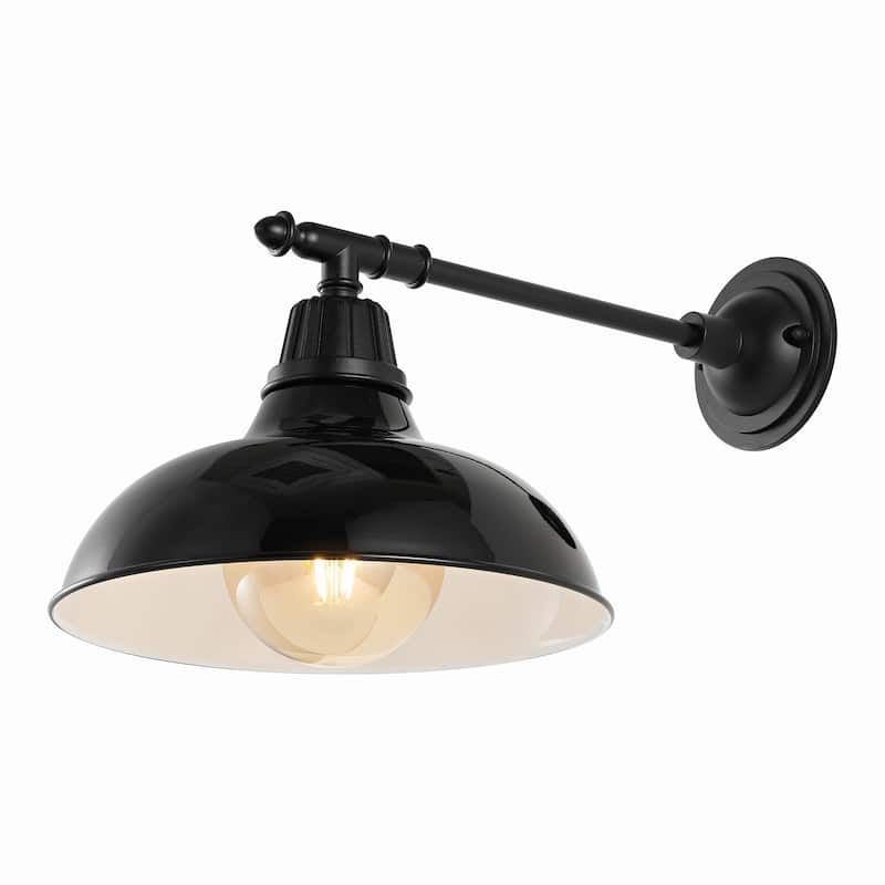 12.25" Indoor/Outdoor LED Arm Sconce, By JONATHAN Y - 12.25