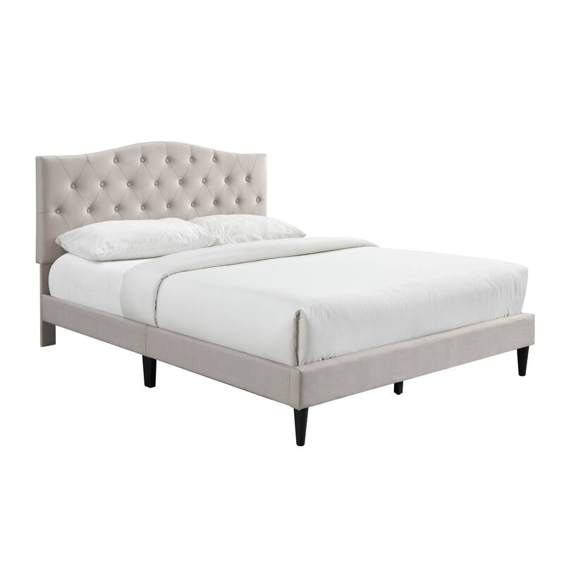 Grace by Ovis Upholstered Button-tufted Platform Bed Frame