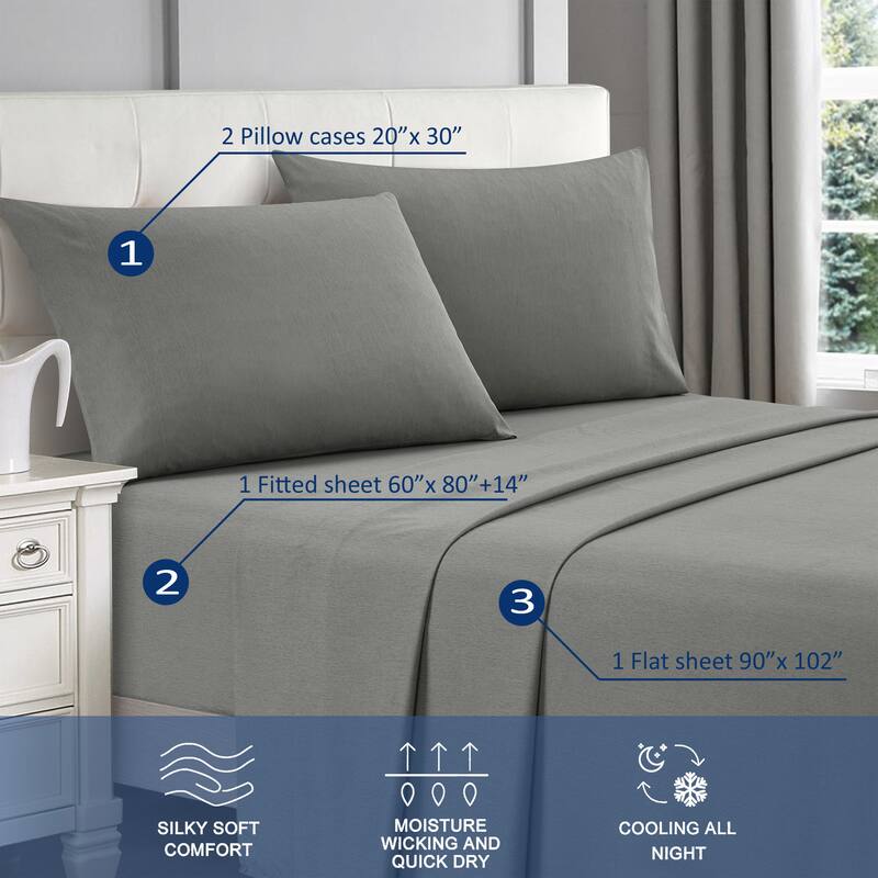 Nanshing 4-Piece Rayon From Bamboo Special Cooling Sheet Set