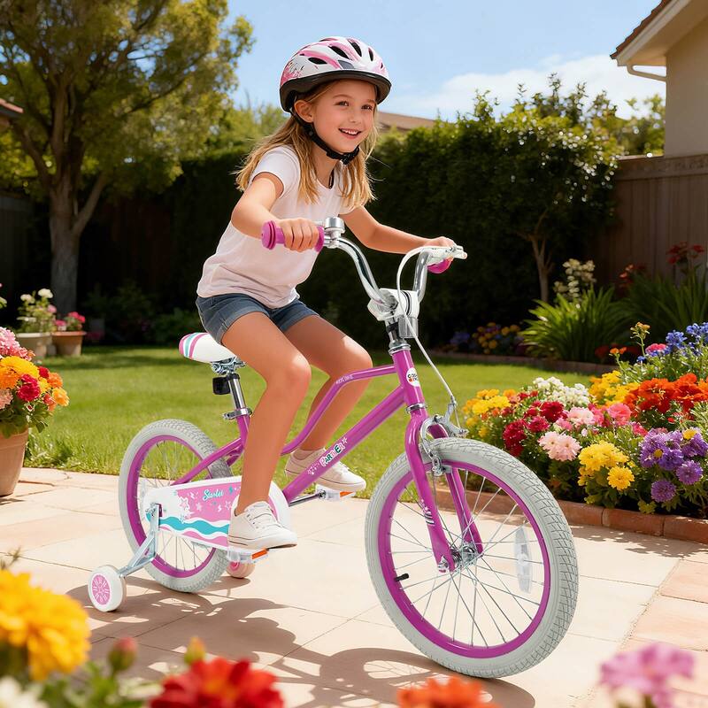 Costway 12”/14”/16”/18” Kids Bicycle with Dual Brake System Adjustable