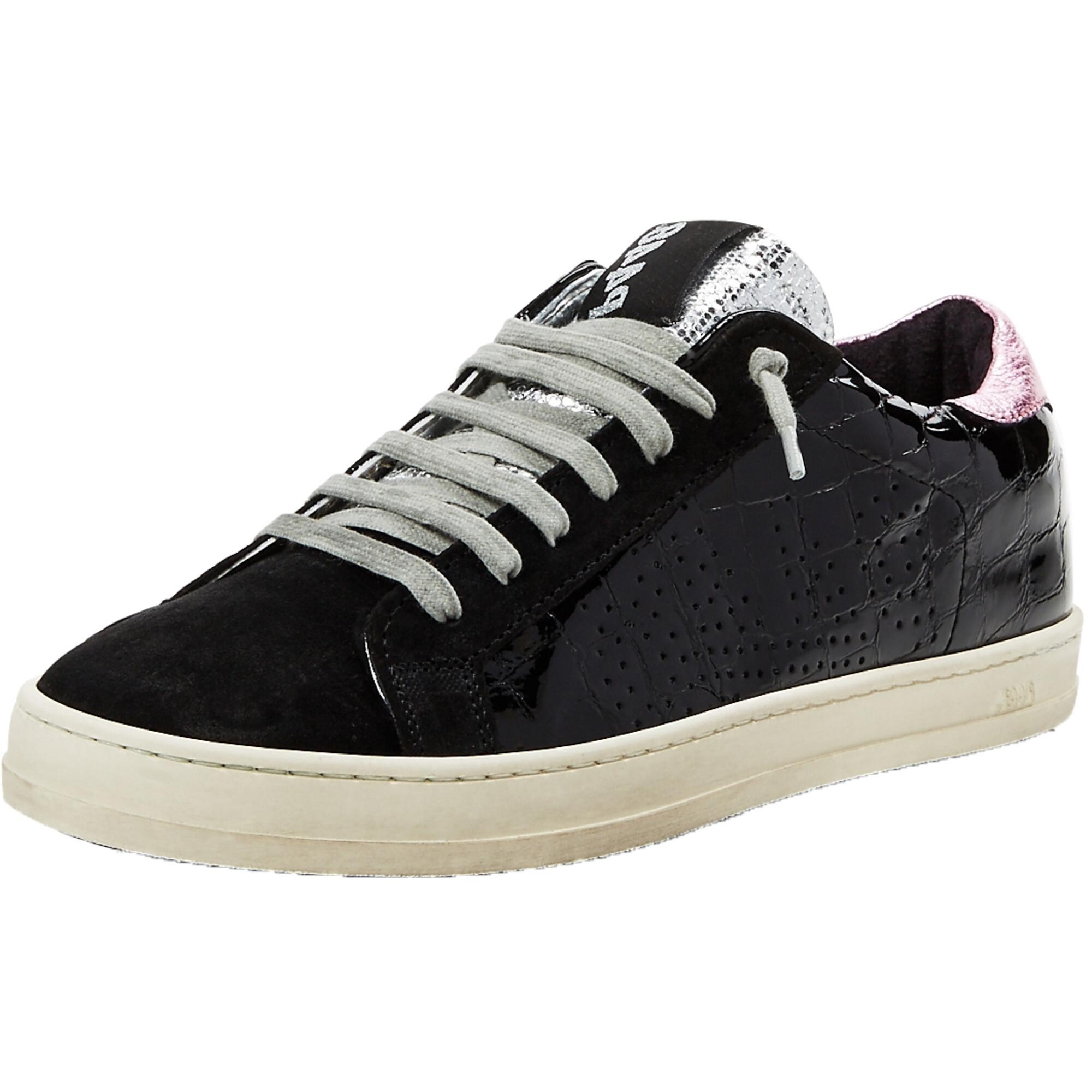 black patent sneakers