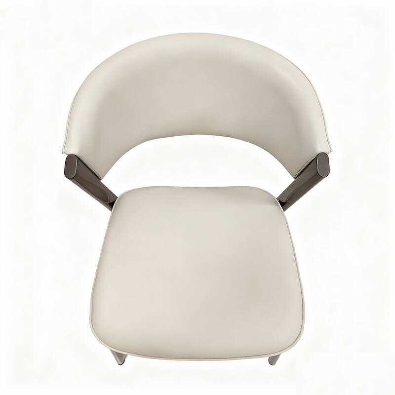 Aspen Modern Industrial Dining Chair with Metal Spindle Back & Premium Leather Seat – Urban Minimalist Side Chair