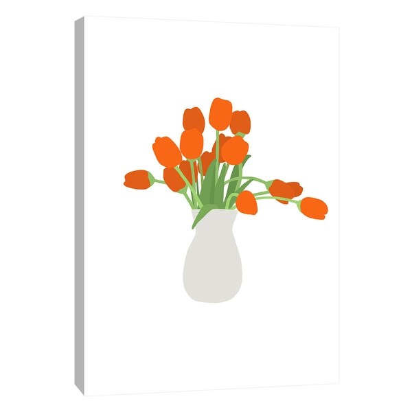 PTM Images 9-105493 PTM Canvas Collection 10" x 8" - "Tulips in Vase" Giclee Tulips Art Print on Canvas