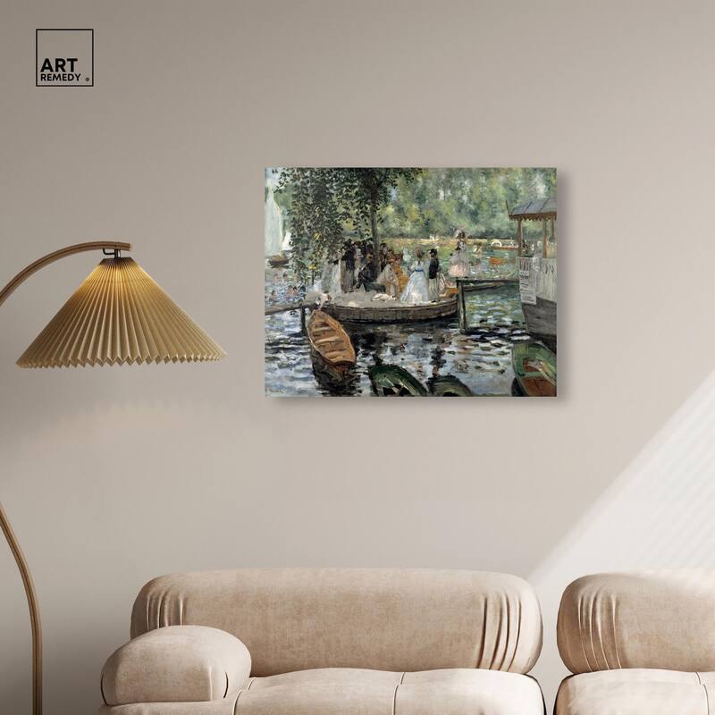 La Grenouillere 1869 Canvas by Art Remedy, Gallery Wrapped