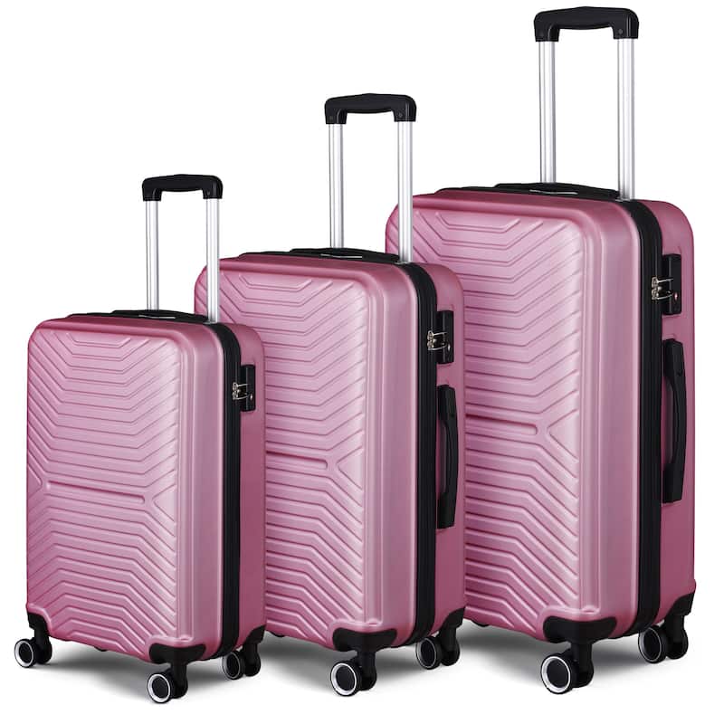 Luggage Sets 3 piece Carry on Luggage Suitcase, Hard Case Luggage ...