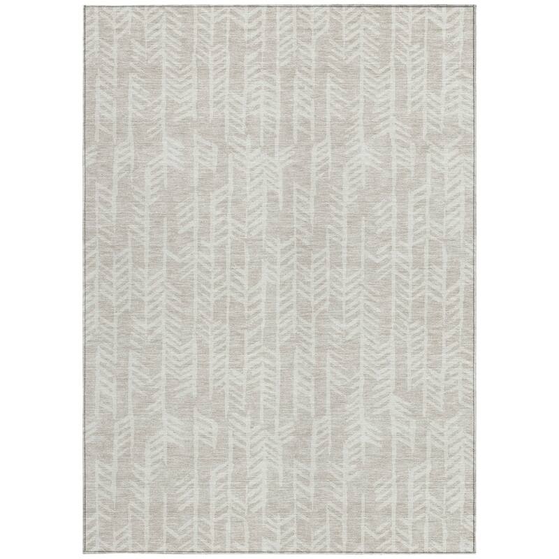 HomeRoots Tribal Transitional Rectangle Outdoor Rug