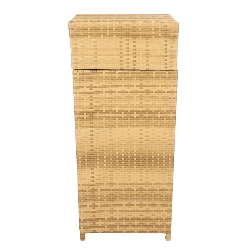 SAFAVIEH Outdoor Mazeli Trash Bin (Fully Assembled)