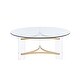 preview thumbnail 7 of 6, Sosi Gold Finish Coffee Table