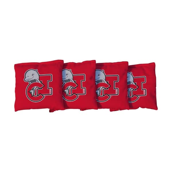 slide 2 of 3, California State Channel Islands Dolphins Red Cornhole Bags All-Weather Resin Filled