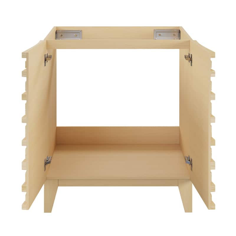 Cascade 30" Freestanding Bathroom Vanity Cabinet Without Top In Natural Oak - 30