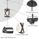 preview thumbnail 8 of 10, Modern Farmhouse 1-Light Cylinder Cage Kitchen Island Pendant Light - D6" x H 14" - 72"