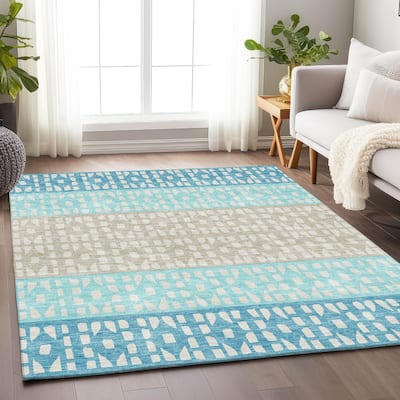 Premium Washable Super Soft Ombre Imprints Mayfield Rug