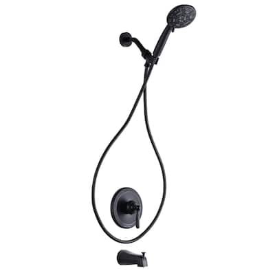 WOWOW Single Handle 7-Spray Tub and Shower Faucet