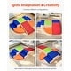 preview thumbnail 5 of 8, Multi Color PU Leather 6-Piece Foam Climbing Blocks Set for Kids, Soft and Safe - Multi Color