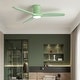 preview thumbnail 51 of 69, Sofucor 52Inch Low Profile Flush Mount Ceiling Fan with LED Light,3‑Blade Quiet Light Combo for Bedroom Kitchen Living Room