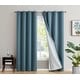 preview thumbnail 43 of 74, Dakota Complete Blackout Drapery Heavy Thermal Insulated Efficient Window Curtain Grommet Panels, 2 Panels 52 W x 84 L per panel - Set of 2 - Slate Blue