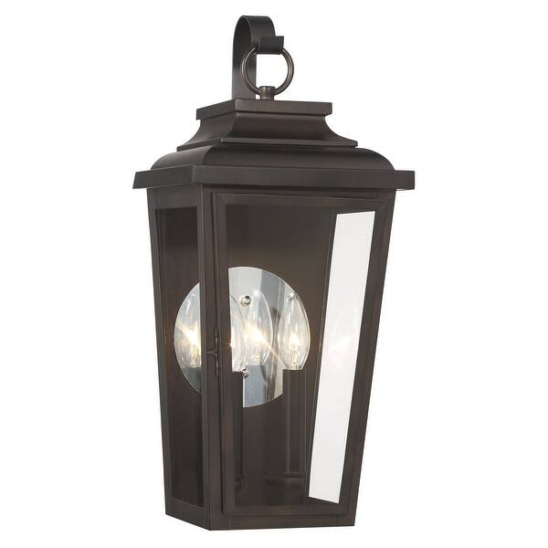 slide 2 of 7, The Great Outdoors 72170-C Irvington Manor 2 Light 19" Tall Outdoor Chelesa Bronze