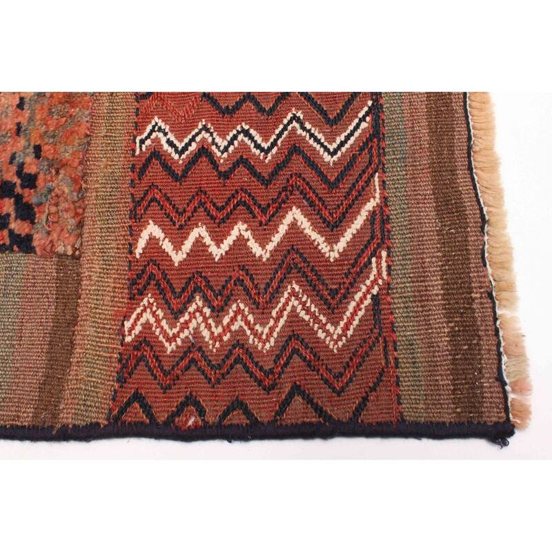 ECARPETGALLERY Flat-Weave Kashkoli FW Red Wool Tapestry Kilim - 2'9 x 5'0