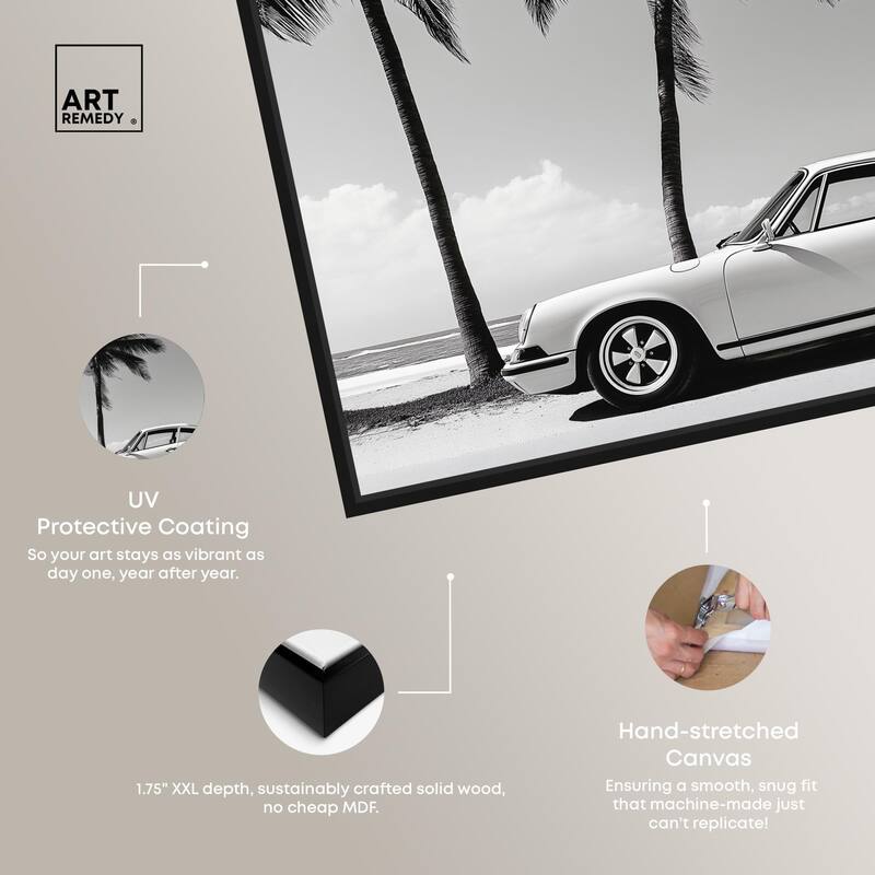 Analog Vintage Car Canvas by Art Remedy