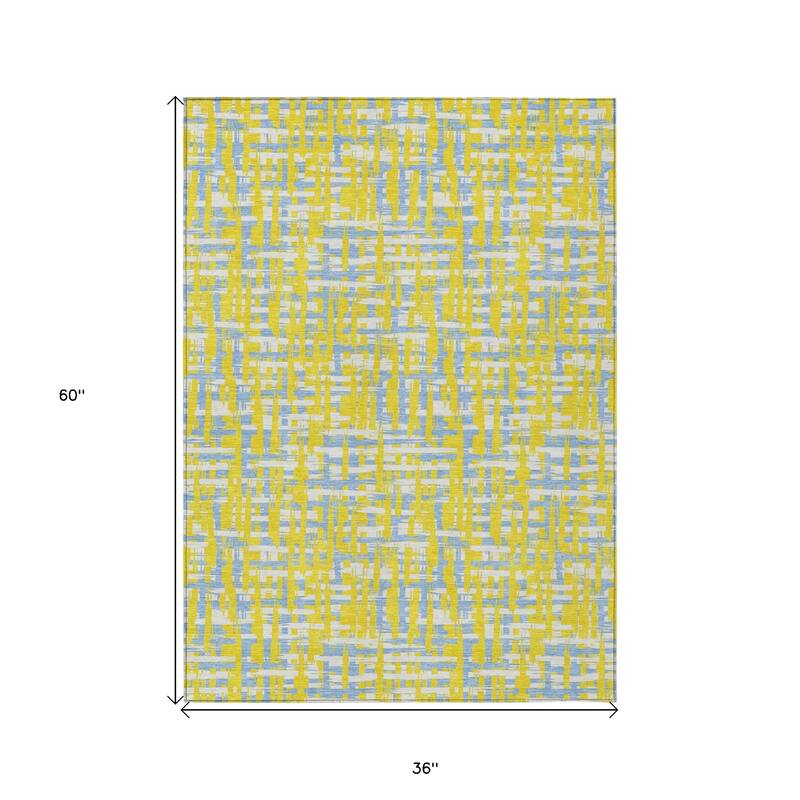 HomeRoots Abstract Transitional Rectangle Outdoor Rug