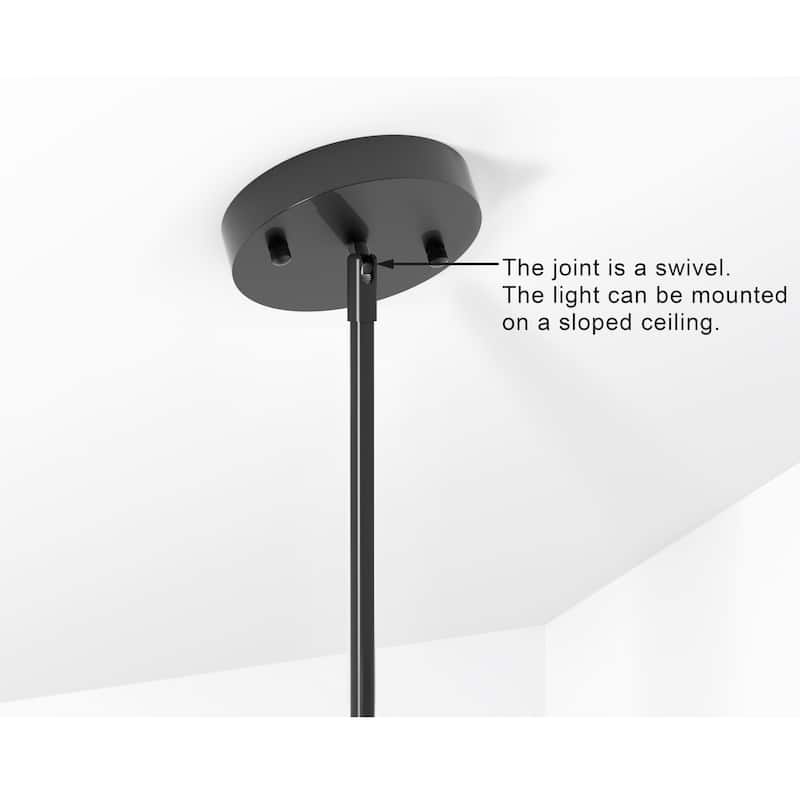 Lorena Sputnik 11-Light Chandelier in Black and Gold Finish