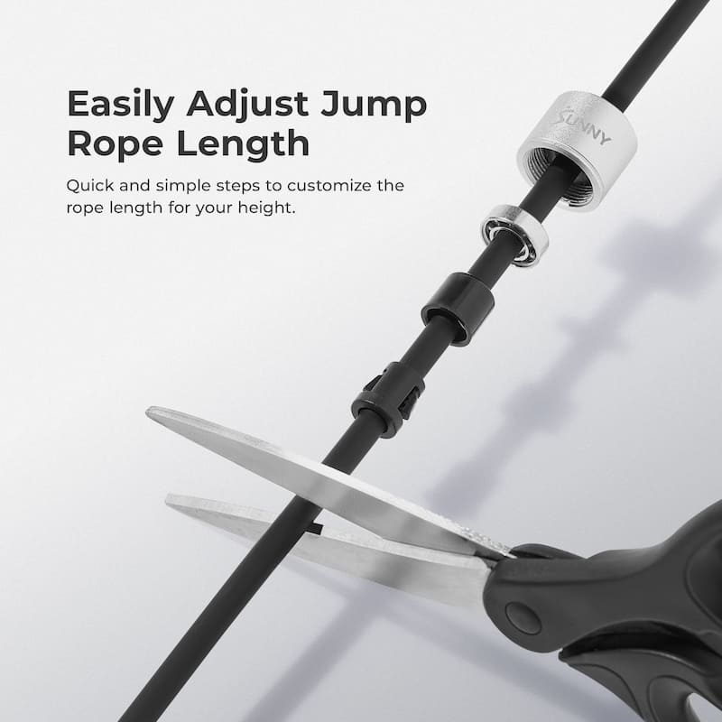 Sunny Health & Fitness Weighted Jump Rope - SF-JR03-BK