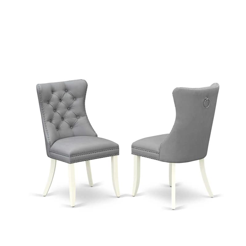 Modern 7 Piece Dining Set - Oval Table with 6 Linen White Chairs