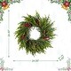 preview thumbnail 4 of 11, Glitzhome Christmas Greenery PE Dripping Wreath & Teardrop Set