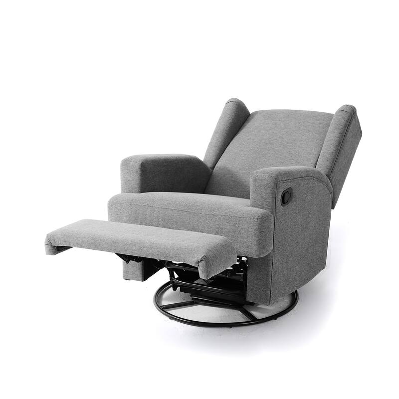 Swivel Wingback Glider Rocker Nursery Recliner Chair