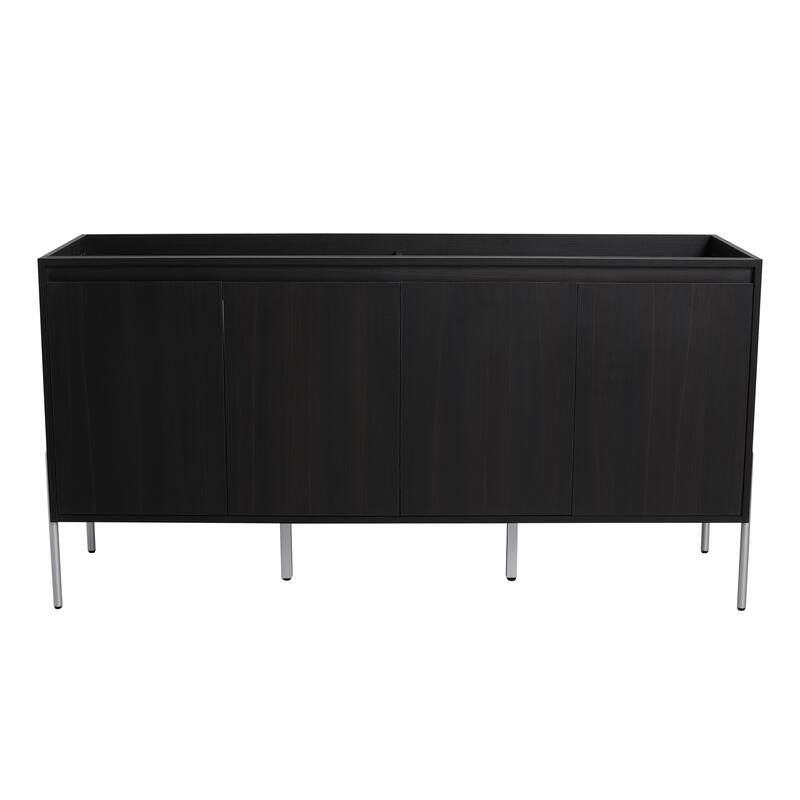 36" Freestanding Bathroom Vanity Cabinet, Soft Close Double Doors, Durable Eco-Friendly Plywood Construction