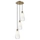 preview thumbnail 43 of 48, Innovations Lighting Endless Possibilities Ballston - Brookhaven Almond - 3 Light 13" Cord Hung Multi Pendant
