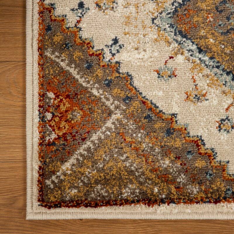 Superior Bohemian Geometric Diamonds Indoor Area Rug