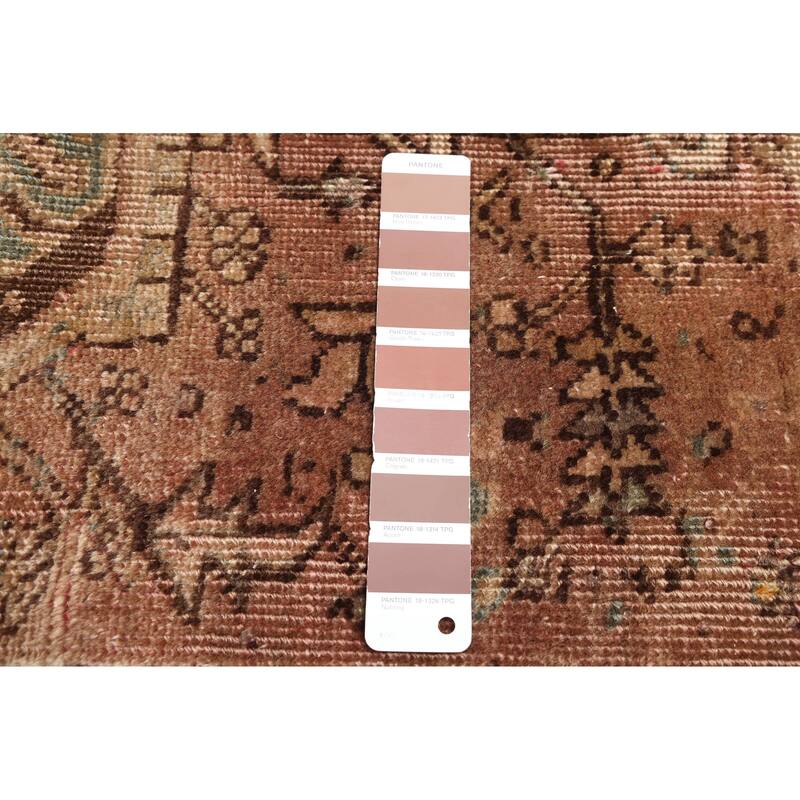 ECARPETGALLERY Hand-knotted Antalya Vintage Brown Wool Rug - 6'5 x 9'0