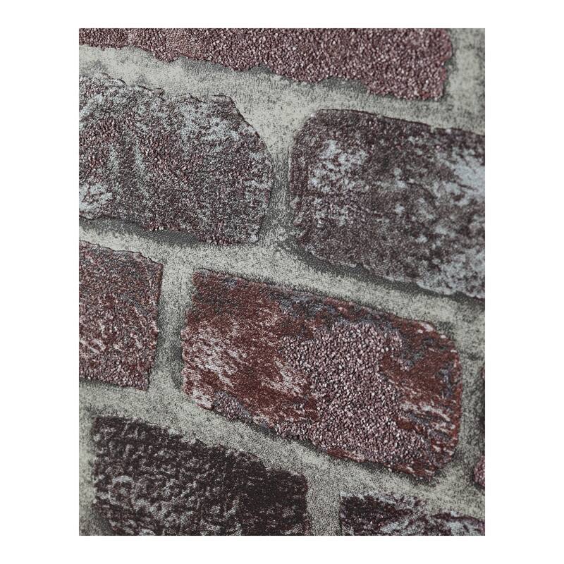 Brewster Baker Street Red Brick Wallpaper - 20.5 x 396 x 0.025