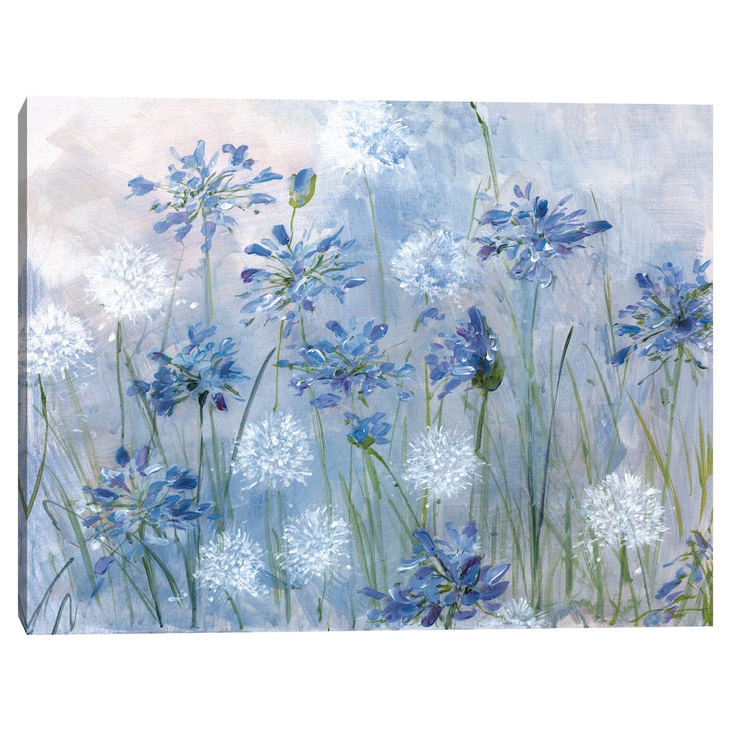 Dandelion and Agapanthus by Sally Swatland Canvas Art Print