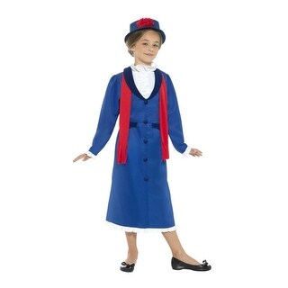 Shop 41 Blue And White Victorian Nanny Girl Child Halloween Costume Medium Overstock 29184029