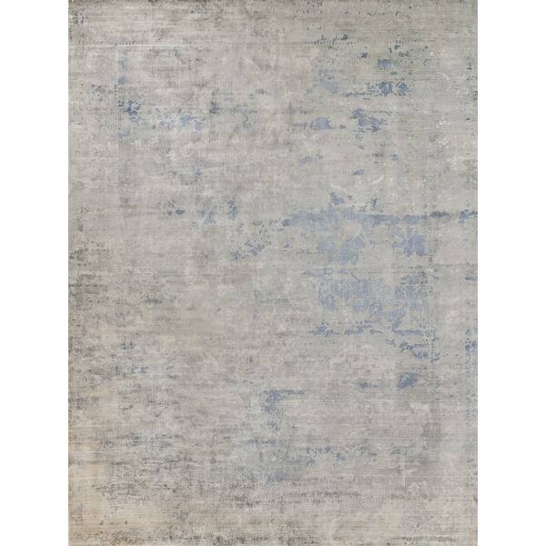 EXQUISITE RUGS Cassina Hand-loomed Bamboo Silk Sky Blue Area Rug. - Bed ...