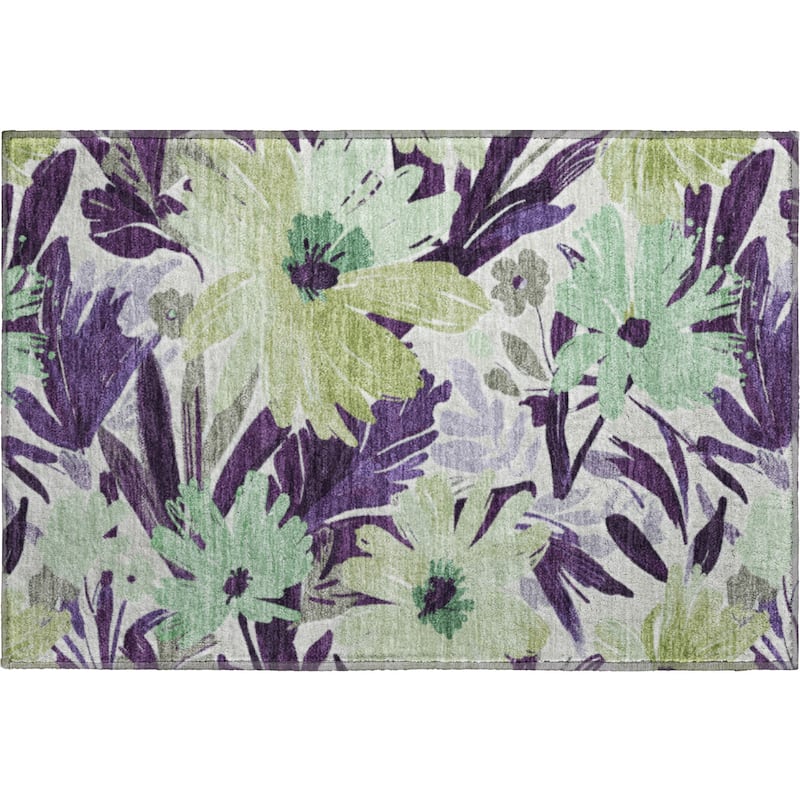 Premium Washable Super Soft Casual Floral Mayfield Rug