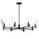 preview thumbnail 1 of 5, Maxim 32358CL Armory 8 Light 36" Wide Taper Candle Style Chandelier Black