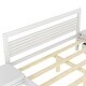 preview thumbnail 10 of 10, Queen Wooden Platform Bed with Drawers, Bedside Tables, and Headboard, White