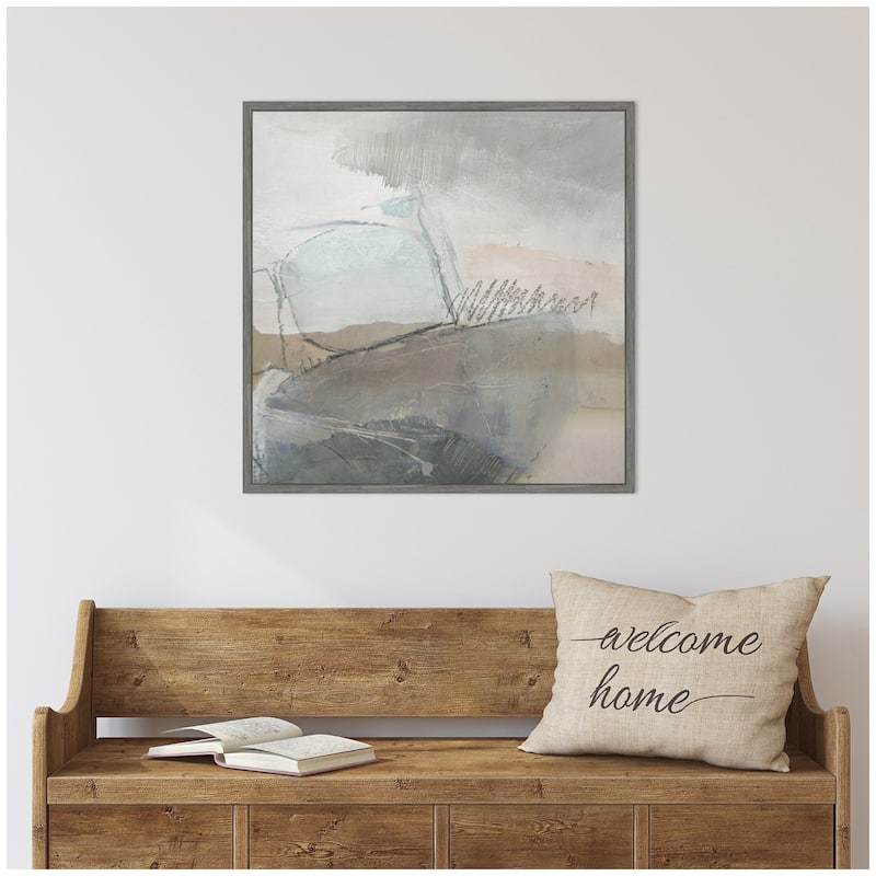 Kate and Laurel NC Wild Abstract by Nikki Chu Framed Canvas Wall Art Print