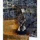 preview thumbnail 1 of 8, Silver Polystone Hands Decorative Sculpture - 5 x 4 x 13