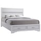 preview thumbnail 2 of 18, Miranda 4-piece Platform Storage Bedroom Set White