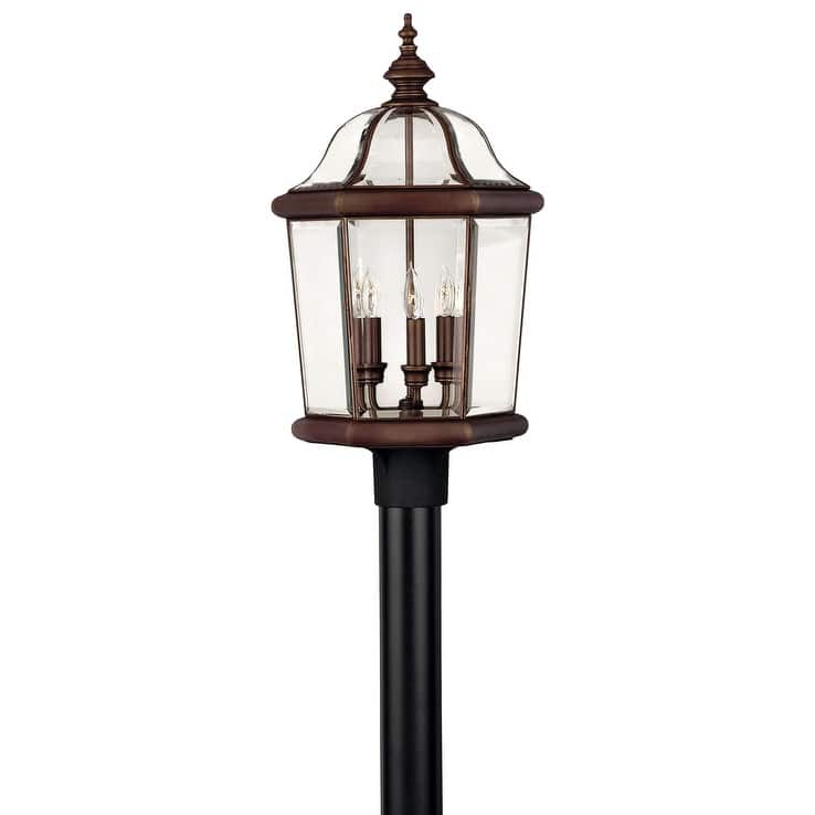 Hinkley Lighting Augusta 3 Light 23.25" Tall Post Light with Clear