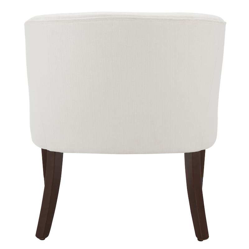 SAFAVIEH Sigrund Accent Chair - 26.7" W x 28.2" L x 30.7" H - 27Wx28Dx31H - White