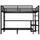 preview thumbnail 9 of 12, Multi-functional Metal Bunk Bed with LED and USB, Full XL over Twin