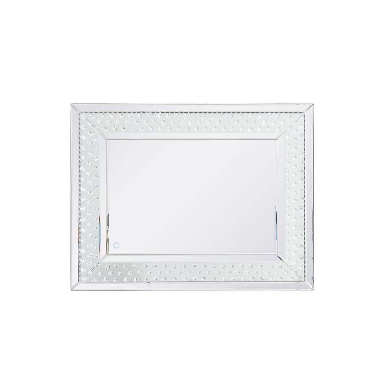 River LED Crystal Mirror - Clear