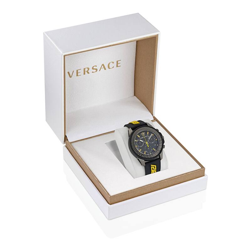Versace Greca Action Chrono Silicone Watch